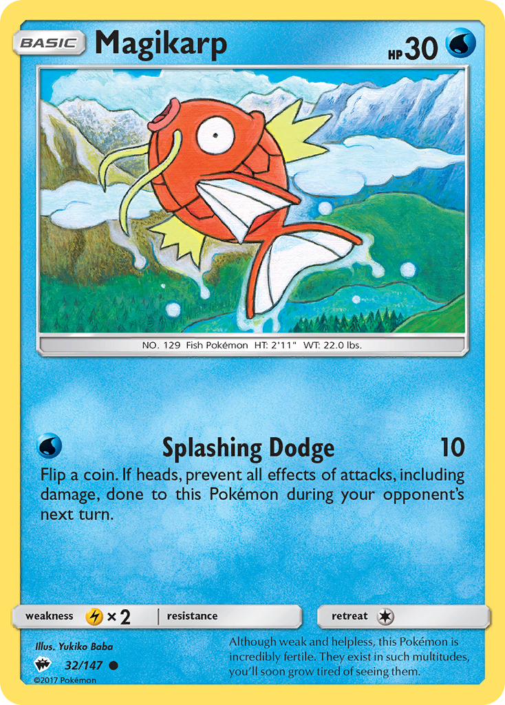 Magikarp (32/147) [Sun & Moon: Burning Shadows] | Exor Games Summserside