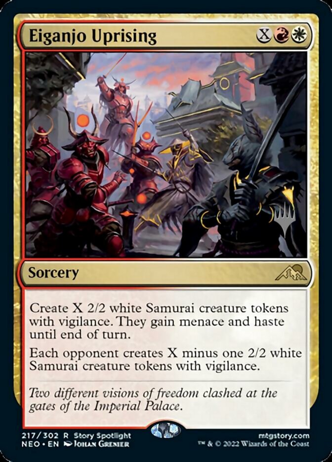 Eiganjo Uprising (Promo Pack) [Kamigawa: Neon Dynasty Promos] | Exor Games Summserside