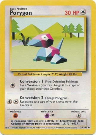 Porygon (39/102) [Base Set Unlimited] | Exor Games Summserside