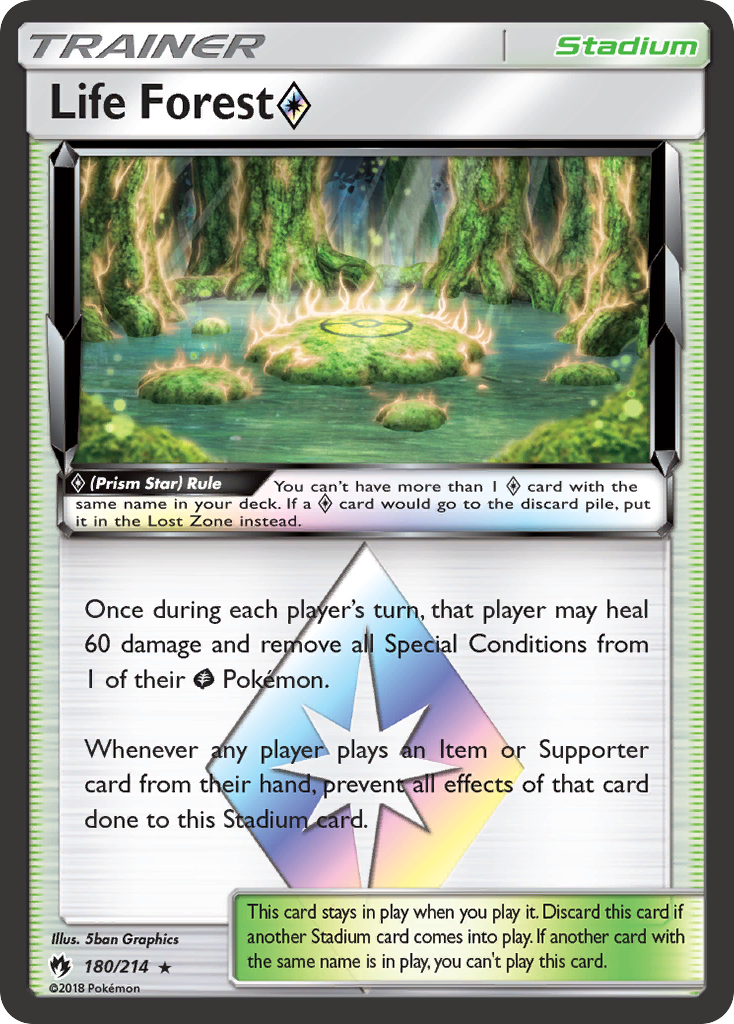 Life Forest (180/214) (Prism Star) [Sun & Moon: Lost Thunder] | Exor Games Summserside