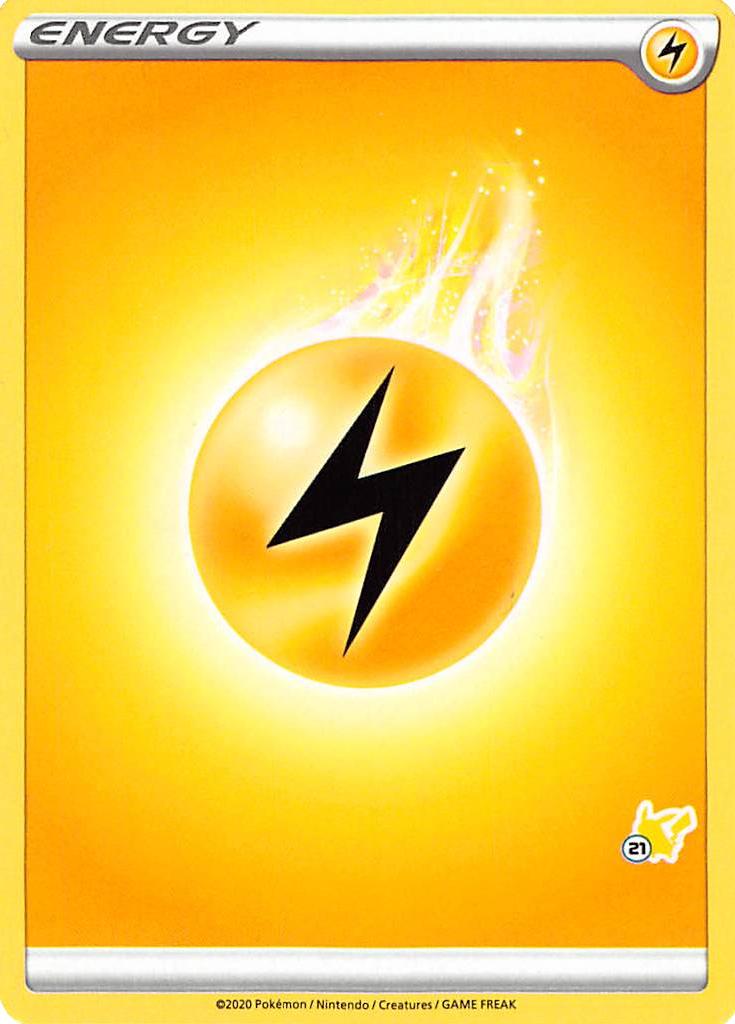 Lightning Energy (Pikachu Stamp #21) [Battle Academy 2022] | Exor Games Summserside