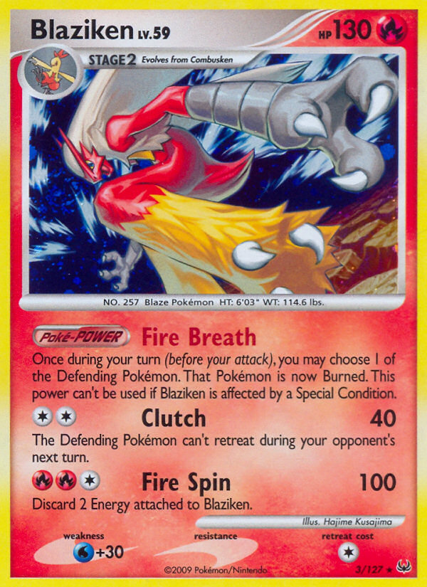 Blaziken (3/127) [Platinum: Base Set] | Exor Games Summserside