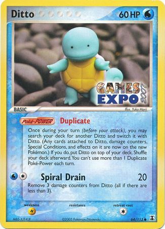 Ditto (64/113) (Games Expo Exclusive) [EX: Delta Species] | Exor Games Summserside