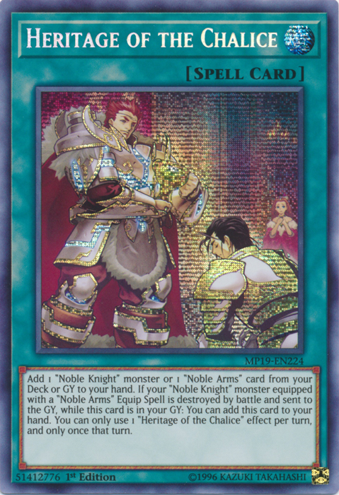 Heritage of the Chalice [MP19-EN224] Prismatic Secret Rare | Exor Games Summserside