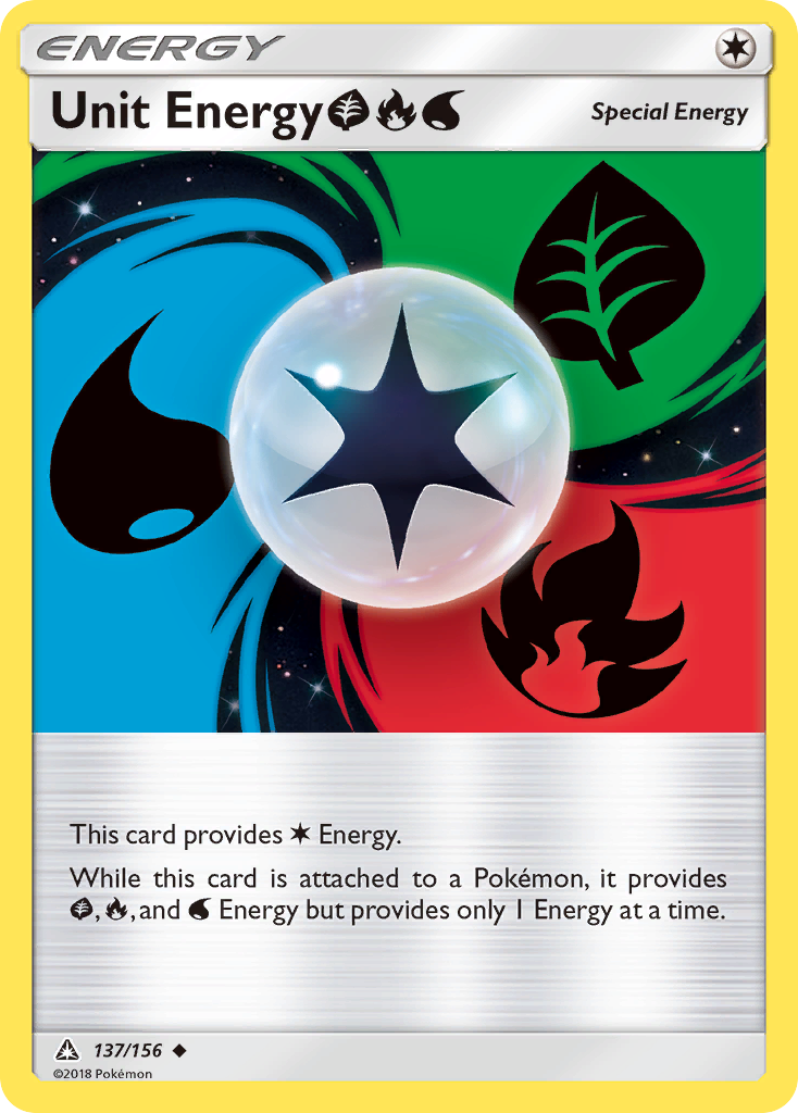 Unit Energy (137/156) (Grass, Fire, Water) [Sun & Moon: Ultra Prism] | Exor Games Summserside