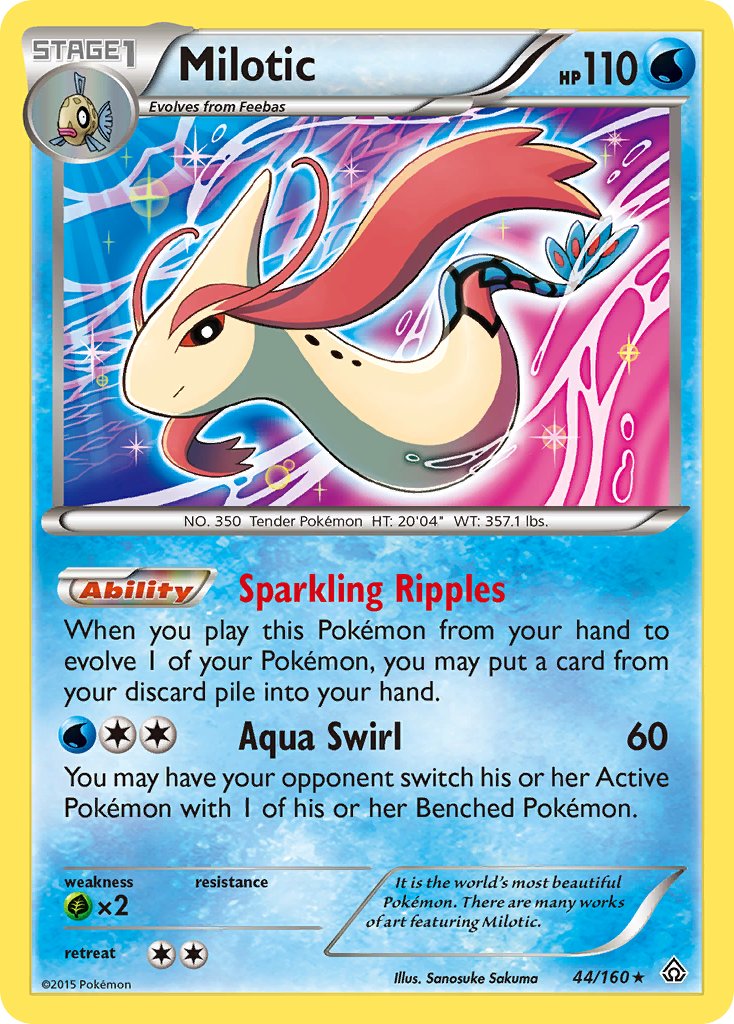 Milotic (44/160) (Theme Deck Exclusive) [XY: Primal Clash] | Exor Games Summserside