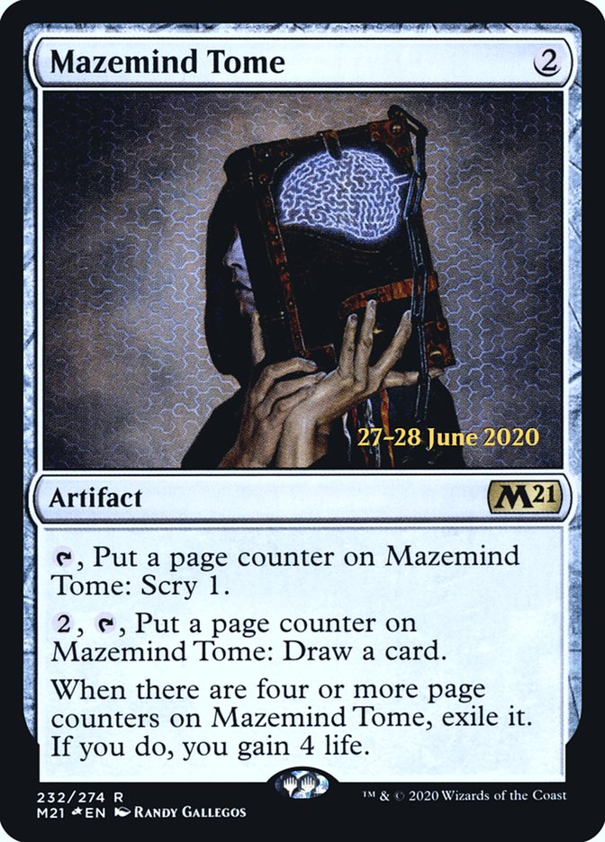 Mazemind Tome  [Core Set 2021 Prerelease Promos] | Exor Games Summserside