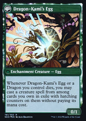 The Dragon-Kami Reborn // Dragon-Kami's Egg [Kamigawa: Neon Dynasty Prerelease Promos] | Exor Games Summserside