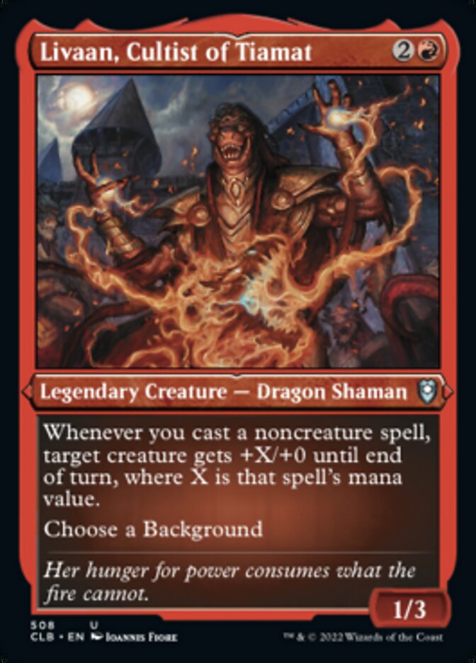 Livaan, Cultist of Tiamat (Foil Etched) [Commander Legends: Battle for Baldur's Gate] | Exor Games Summserside