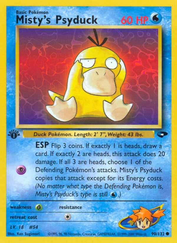 Misty's Psyduck (90/132) [Gym Challenge 1st Edition] | Exor Games Summserside