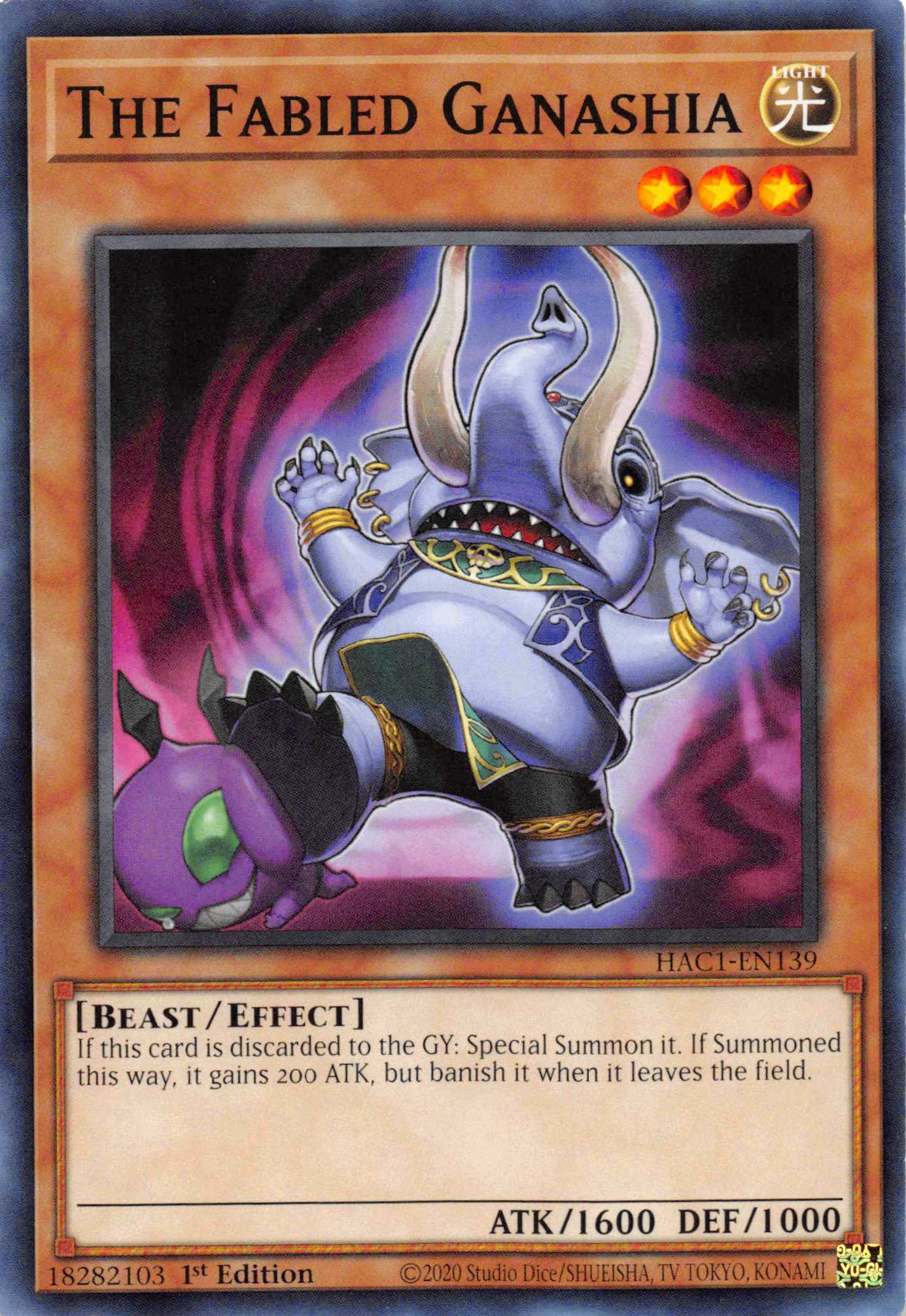 The Fabled Ganashia [HAC1-EN139] Common | Exor Games Summserside