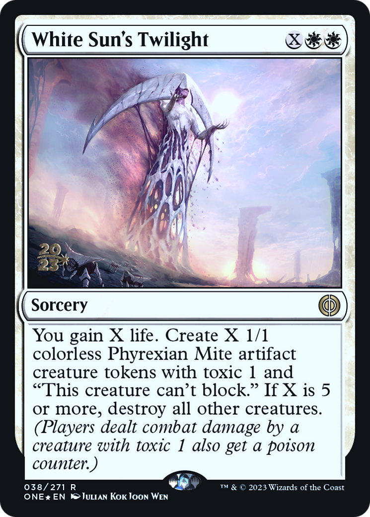 White Sun's Twilight [Phyrexia: All Will Be One Prerelease Promos] | Exor Games Summserside