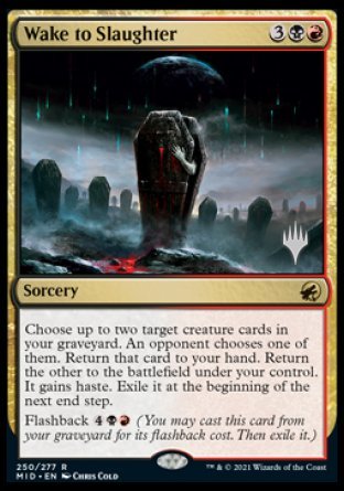 Wake to Slaughter (Promo Pack) [Innistrad: Midnight Hunt Promos] | Exor Games Summserside