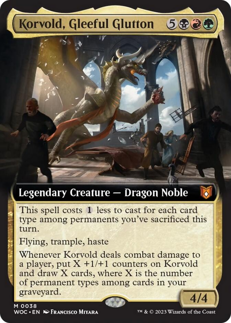 Korvold, Gleeful Glutton (Extended Art) [Wilds of Eldraine Commander] | Exor Games Summserside