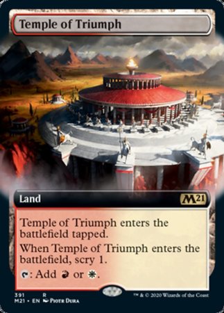 Temple of Triumph (Extended Art) [Core Set 2021] | Exor Games Summserside