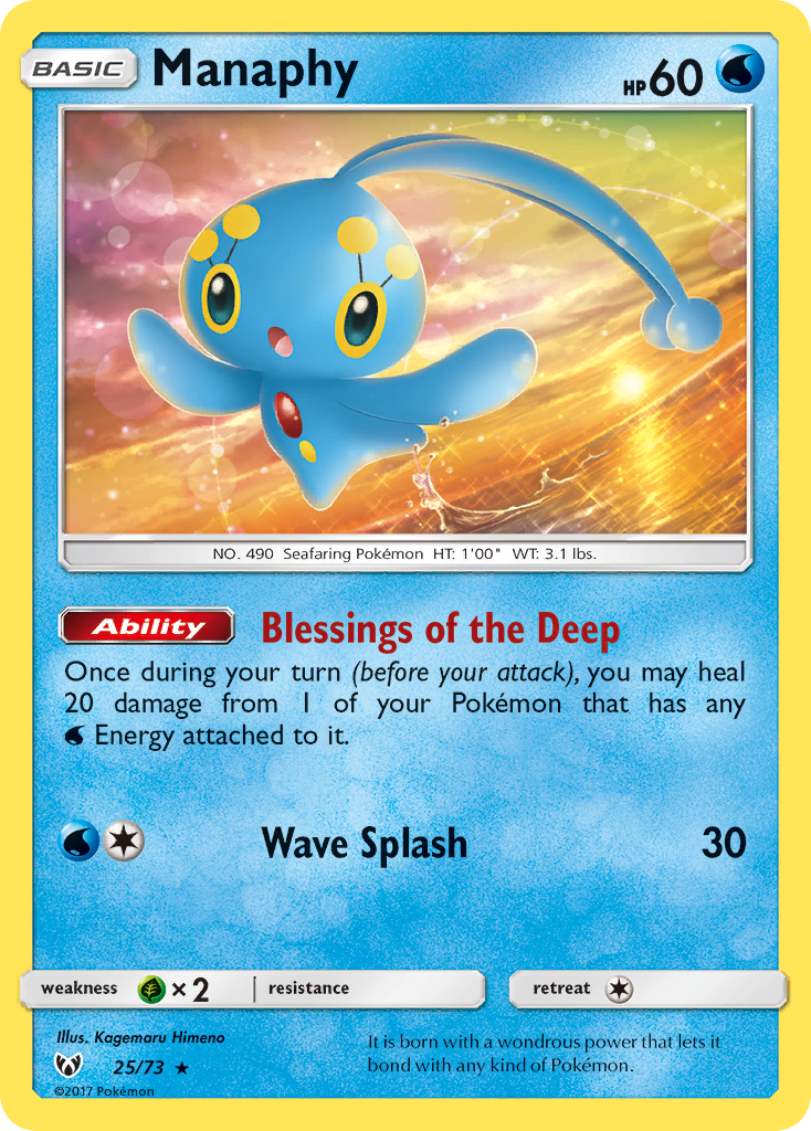 Manaphy (25/73) [Sun & Moon: Shining Legends] | Exor Games Summserside