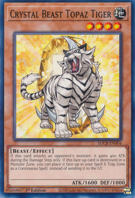 Crystal Beast Topaz Tiger [SDCB-EN004] Common | Exor Games Summserside