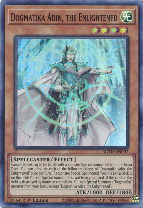 Dogmatika Adin, the Enlightened [ROTD-EN007] Super Rare | Exor Games Summserside