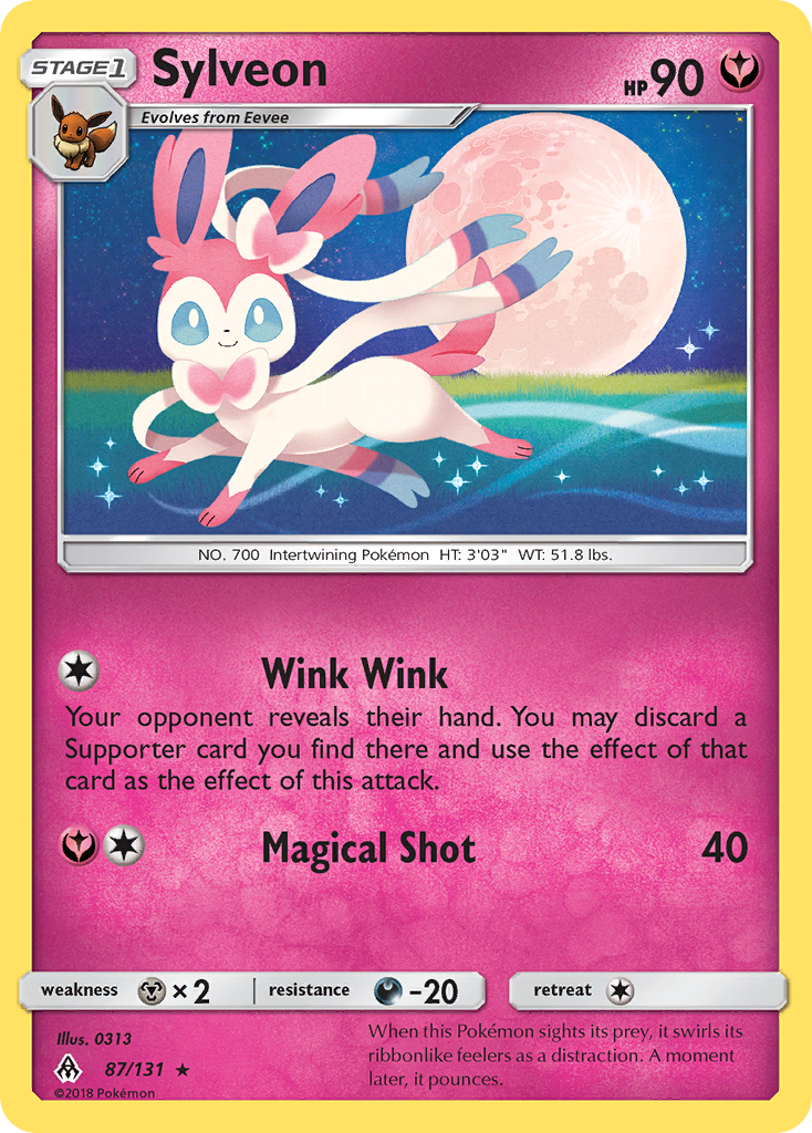 Sylveon (87/131) [Sun & Moon: Forbidden Light] | Exor Games Summserside