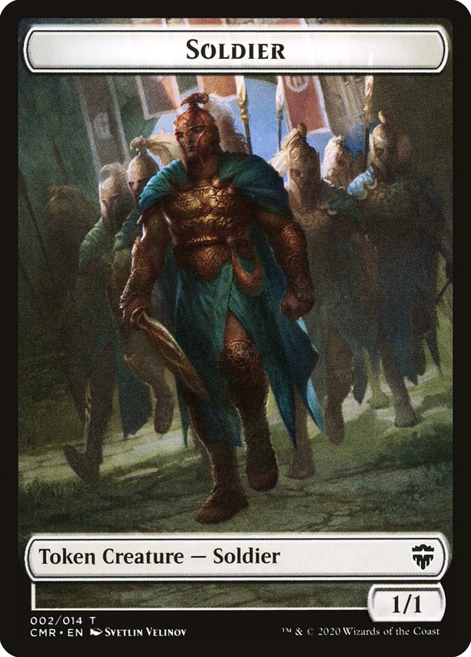 Dragon // Soldier Token [Commander Legends Tokens] | Exor Games Summserside