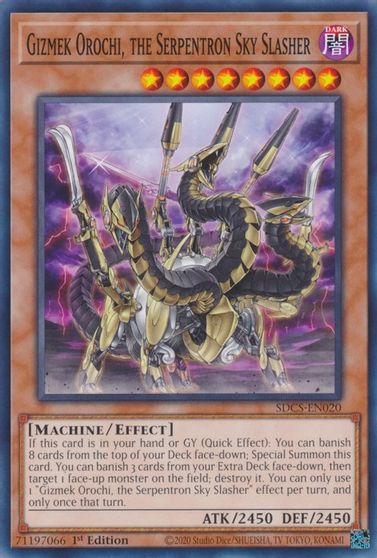 Gizmek Orochi, the Serpentron Sky Slasher [SDCS-EN020] Common | Exor Games Summserside