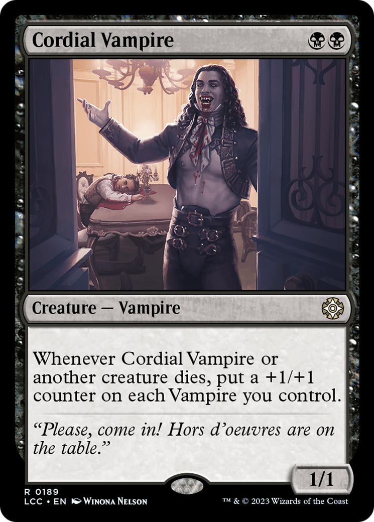 Cordial Vampire [The Lost Caverns of Ixalan Commander] | Exor Games Summserside