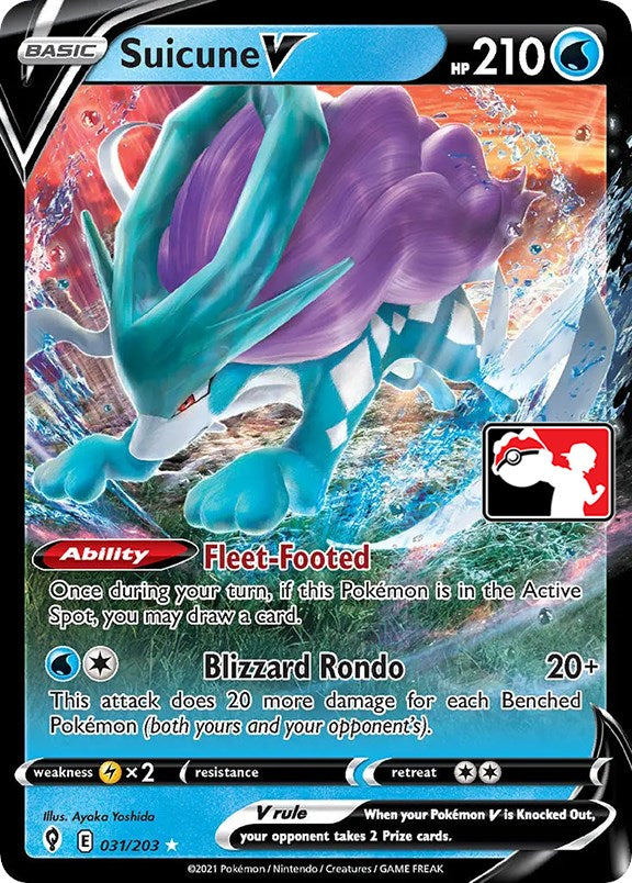 Suicune V (031/203) [Prize Pack Series One] | Exor Games Summserside