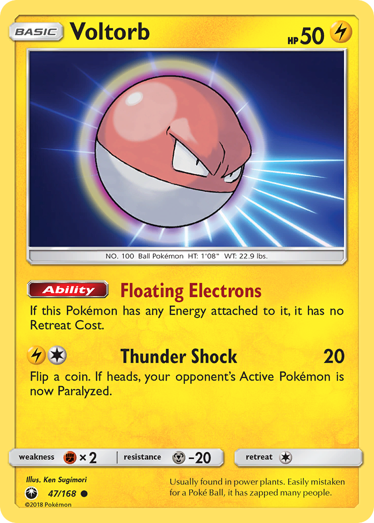 Voltorb (47/168) [Sun & Moon: Celestial Storm] | Exor Games Summserside