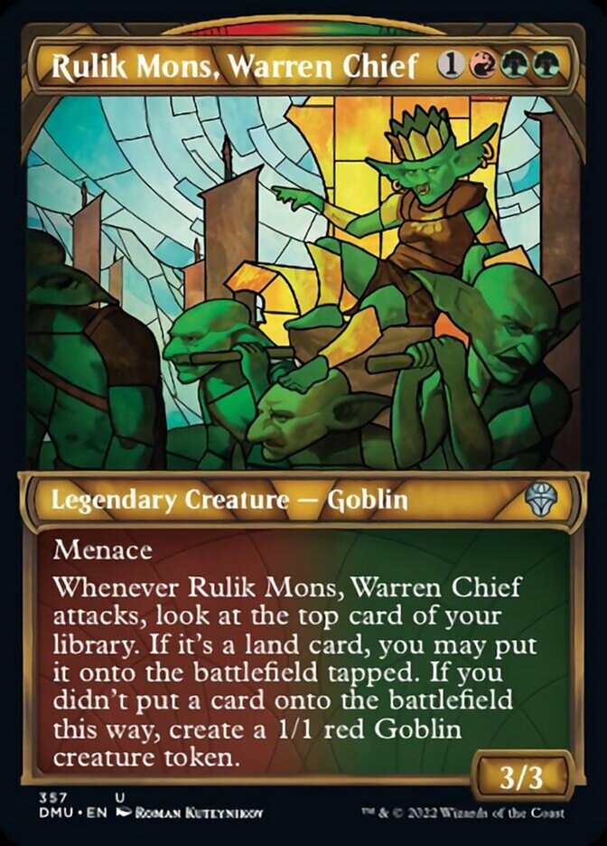 Rulik Mons, Warren Chief (Showcase Textured) [Dominaria United] | Exor Games Summserside