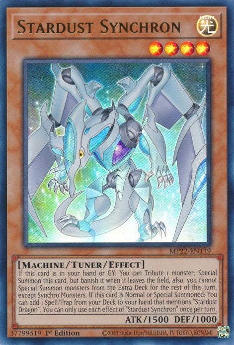 Stardust Synchron [MP22-EN119] Ultra Rare | Exor Games Summserside