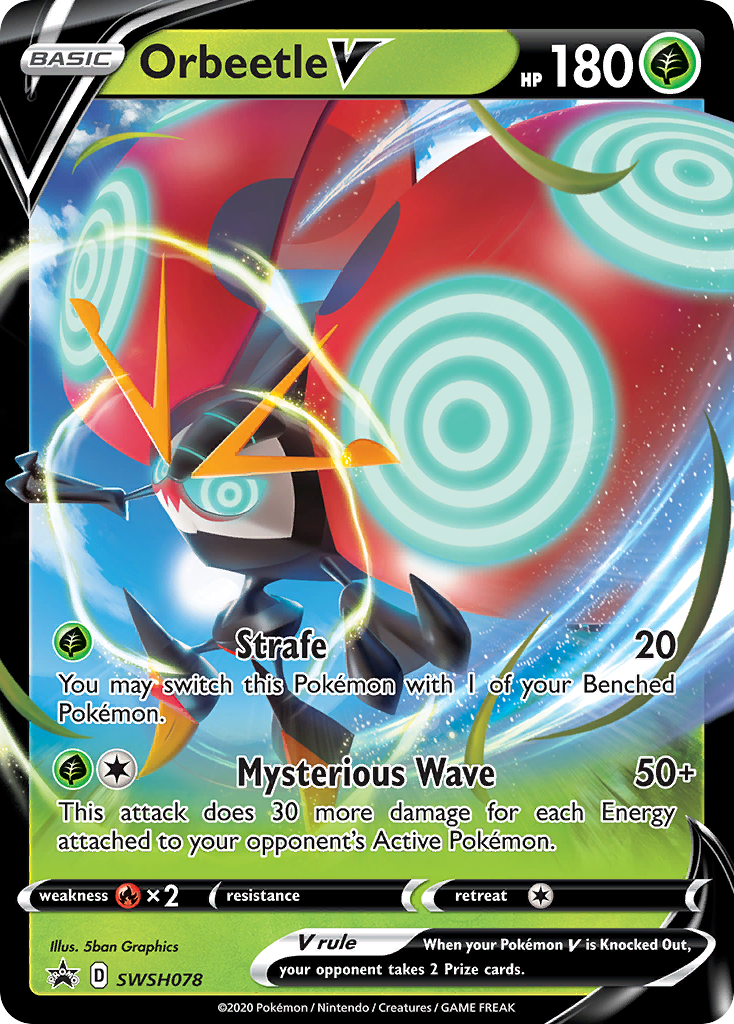 Orbeetle V (SWSH078) (Jumbo Card) [Sword & Shield: Black Star Promos] | Exor Games Summserside