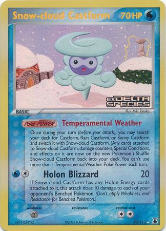 Snow-cloud Castform (29/113) (Stamped) [EX: Delta Species] | Exor Games Summserside