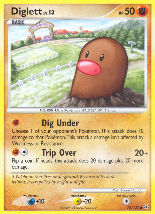 Diglett (72/127) [Platinum: Base Set] | Exor Games Summserside