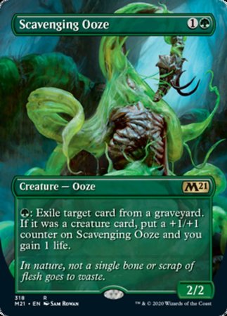 Scavenging Ooze (Alternate Art) [Core Set 2021] | Exor Games Summserside