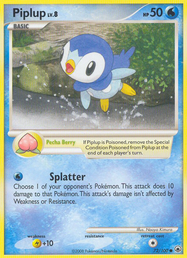 Piplup (72/100) [Diamond & Pearl: Majestic Dawn] | Exor Games Summserside
