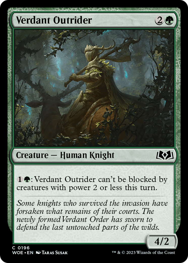 Verdant Outrider [Wilds of Eldraine] | Exor Games Summserside