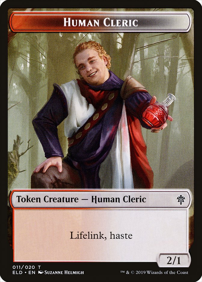 Human Cleric [Throne of Eldraine Tokens] | Exor Games Summserside