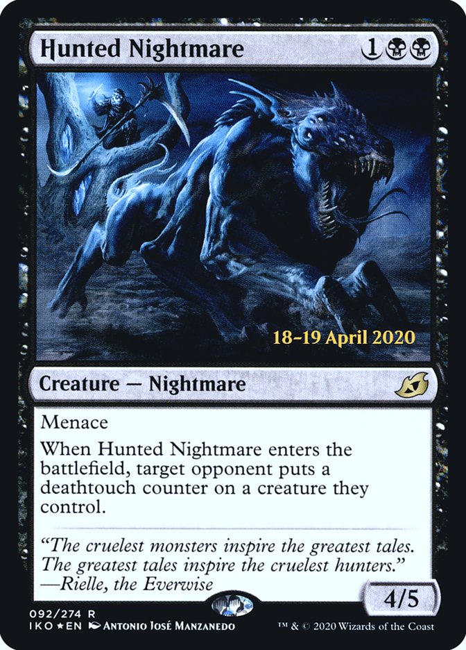 Hunted Nightmare  [Ikoria: Lair of Behemoths Prerelease Promos] | Exor Games Summserside