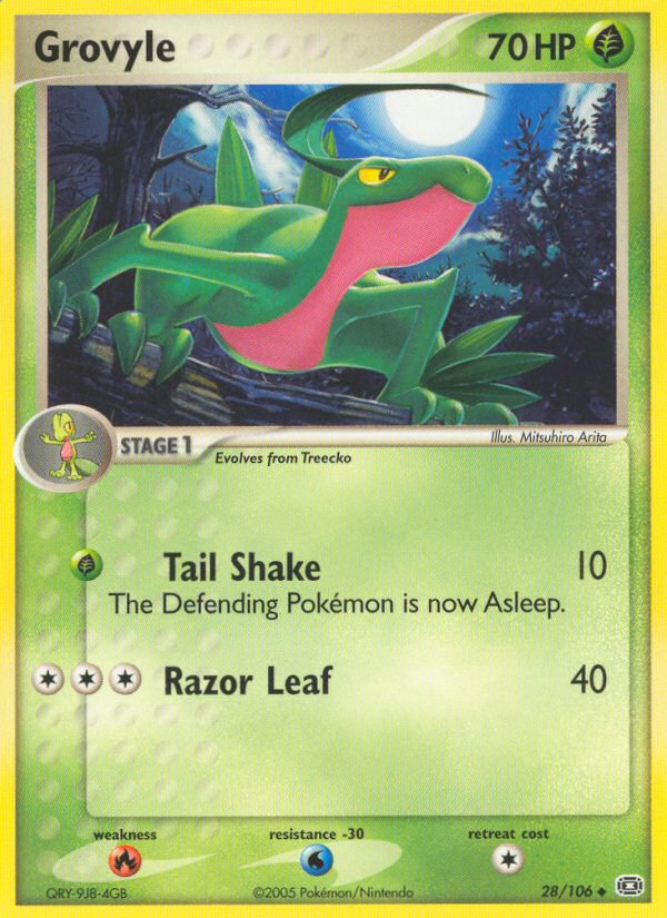 Grovyle (28/106) [EX: Emerald] | Exor Games Summserside