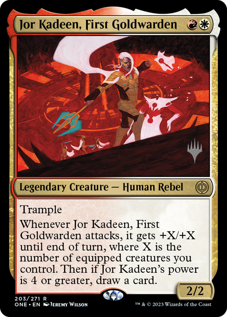 Jor Kadeen, First Goldwarden (Promo Pack) [Phyrexia: All Will Be One Promos] | Exor Games Summserside