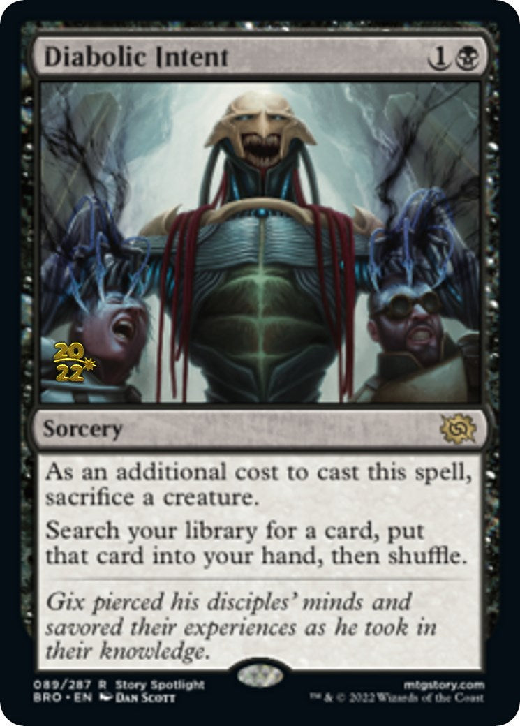 Diabolic Intent [The Brothers' War: Prerelease Promos] | Exor Games Summserside