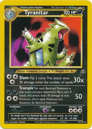 Tyranitar (31/75) [Neo Discovery Unlimited] | Exor Games Summserside