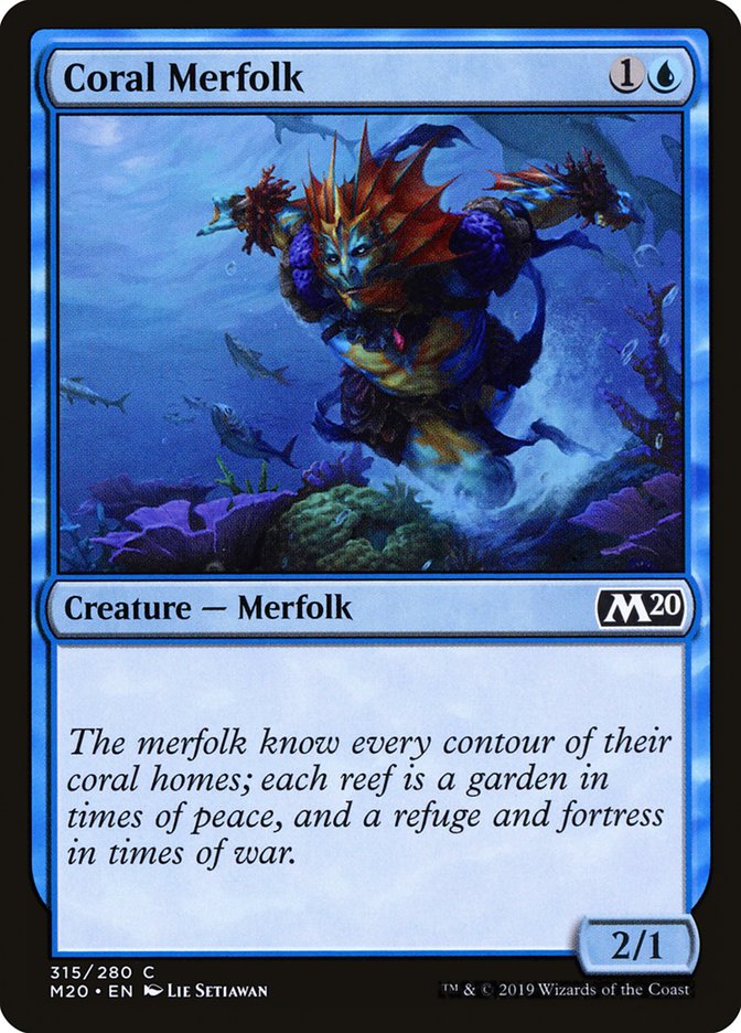 Coral Merfolk [Core Set 2020] | Exor Games Summserside