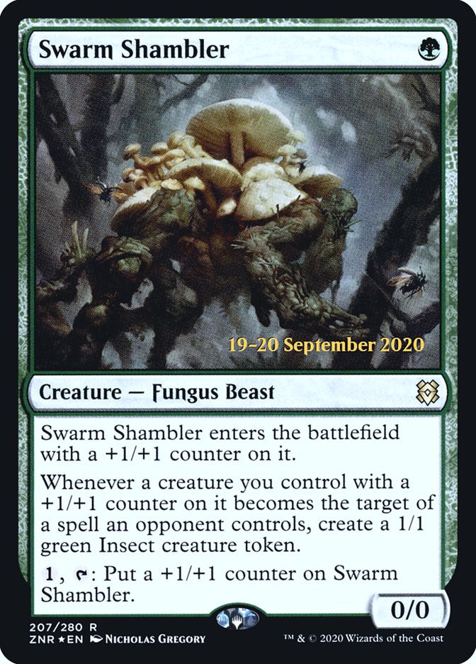 Swarm Shambler  [Zendikar Rising Prerelease Promos] | Exor Games Summserside