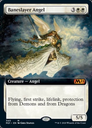 Baneslayer Angel (Extended Art) [Core Set 2021] | Exor Games Summserside