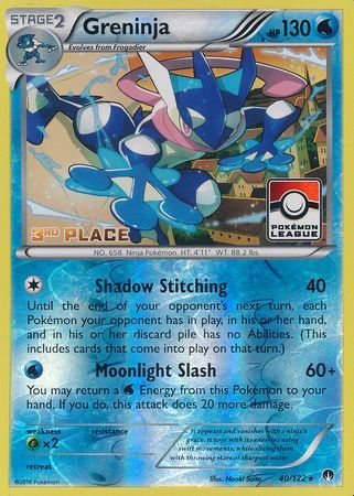 Greninja (40/122) (League Promo 3rd Place) [XY: BREAKpoint] | Exor Games Summserside