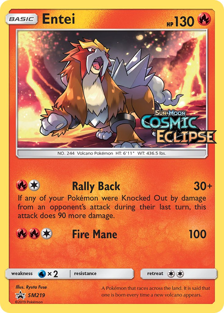 Entei (SM219) [Sun & Moon: Black Star Promos] | Exor Games Summserside