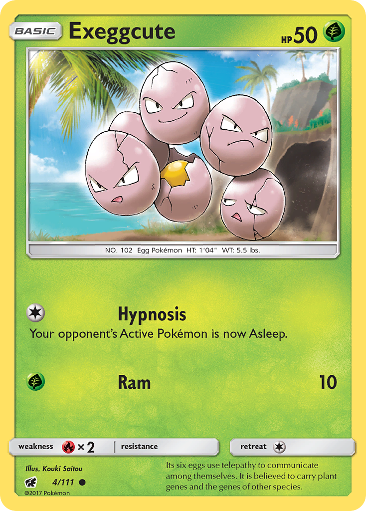 Exeggcute (4/111) [Sun & Moon: Crimson Invasion] | Exor Games Summserside