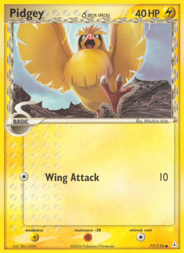 Pidgey (77/110) (Delta Species) [EX: Holon Phantoms] | Exor Games Summserside