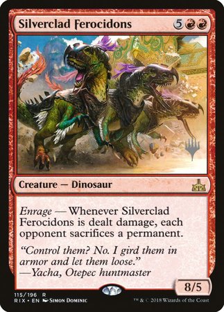 Silverclad Ferocidons [Rivals of Ixalan Promos] | Exor Games Summserside